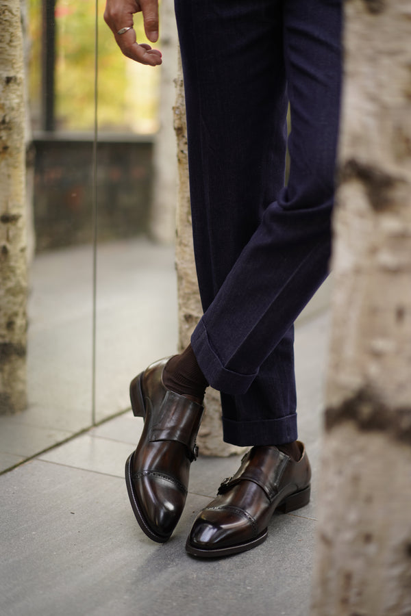 Dapper Luq Collection Double Monk Strap