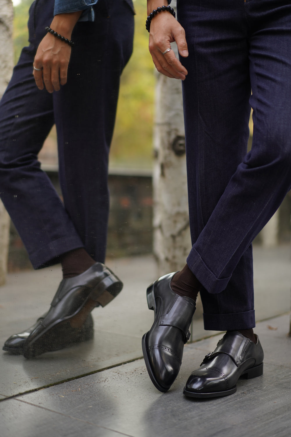 Dapper Luq Collection Double Monk Strap
