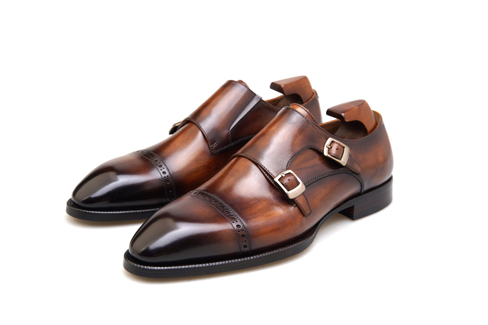 Dapper Luq Collection Double Monk Strap