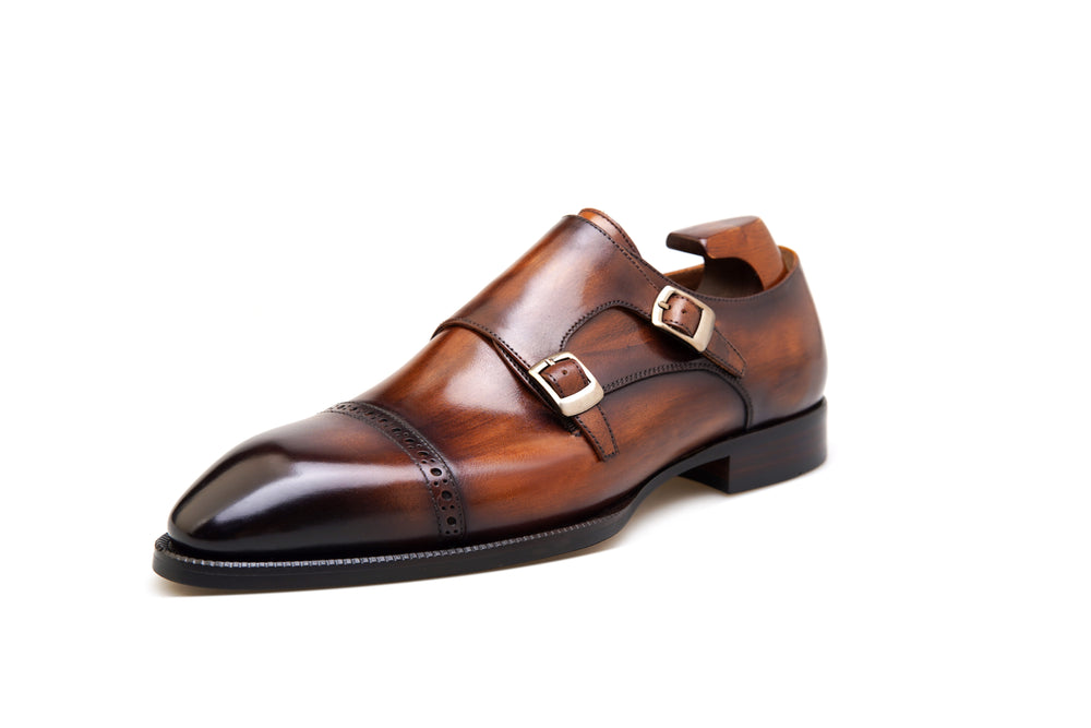 Dapper Luq Collection Double Monk Strap