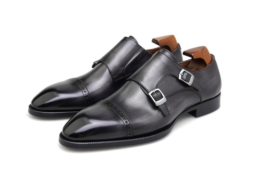 Dapper Luq Collection Double Monk Strap