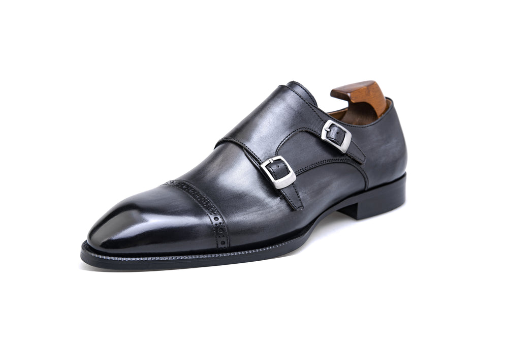 Dapper Luq Collection Double Monk Strap