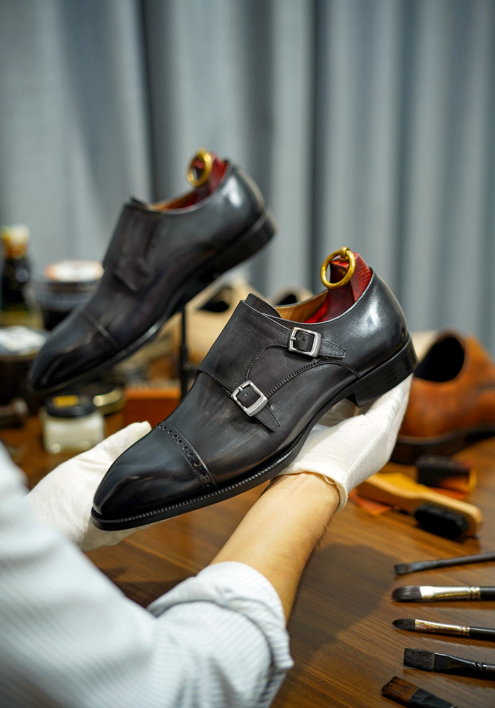 Dapper Luq Collection Double Monk Strap