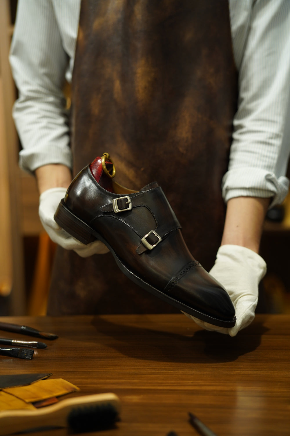 Dapper Luq Collection Double Monk Strap